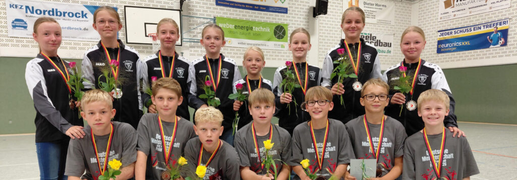 U12-Teams holen zwei weitere DM-Medaillen nach Brettorf