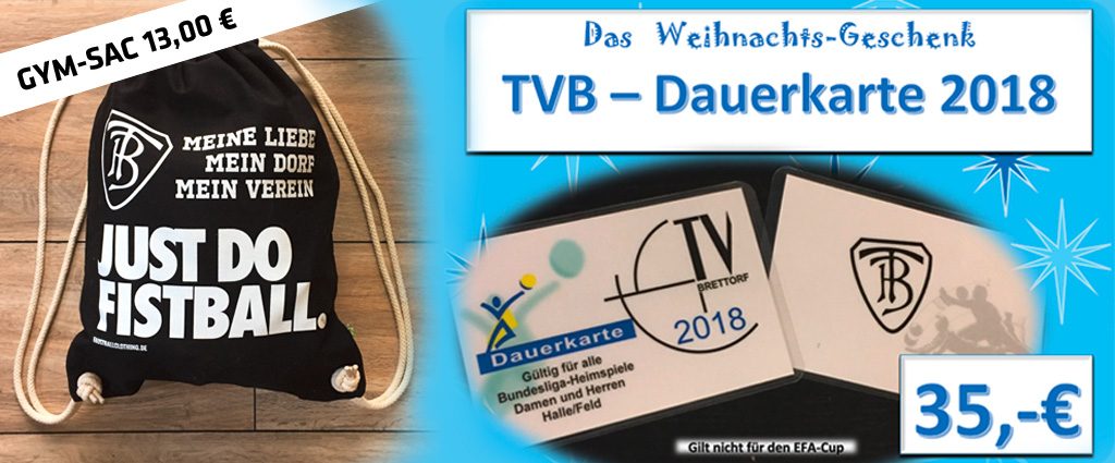 TVB-Dauerkarte 2018 | Das ideale Weihnachtsgeschenk