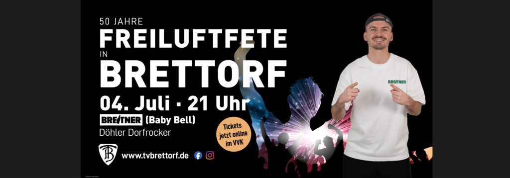 50 Jahre Freiluftfete: TVB holt Party-Star Breitner am 4. Juli nach Brettorf